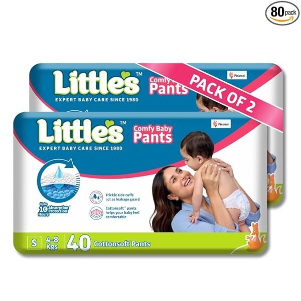 Little's Baby Diapers S Size (Small) Pants Style | 4-8 kg 40 Pants