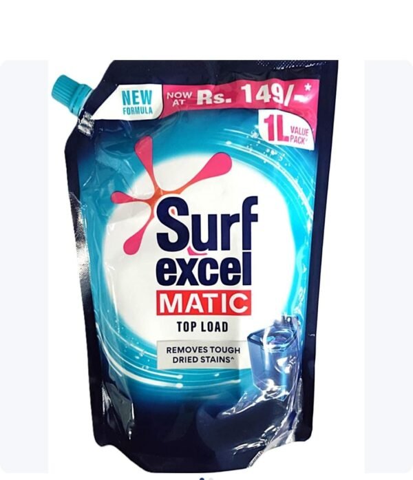 Surf Excel Matic Liquid Detergent Top Load Pouch 1L