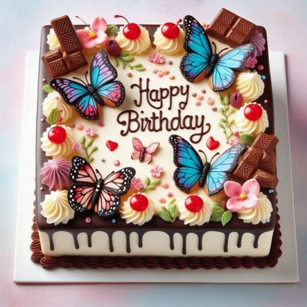 Eggless Fresh Cream Chocolaty And Creame Cake 1kg